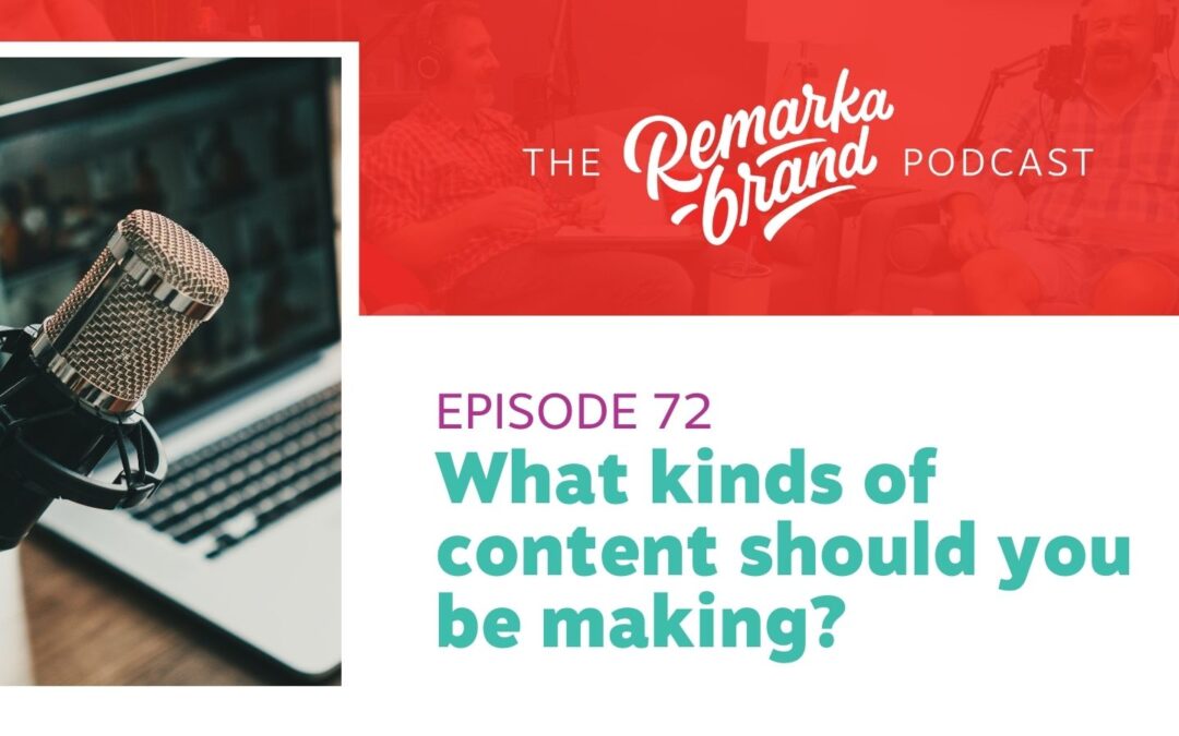 Episode 72 // What kinds of content should you be making?