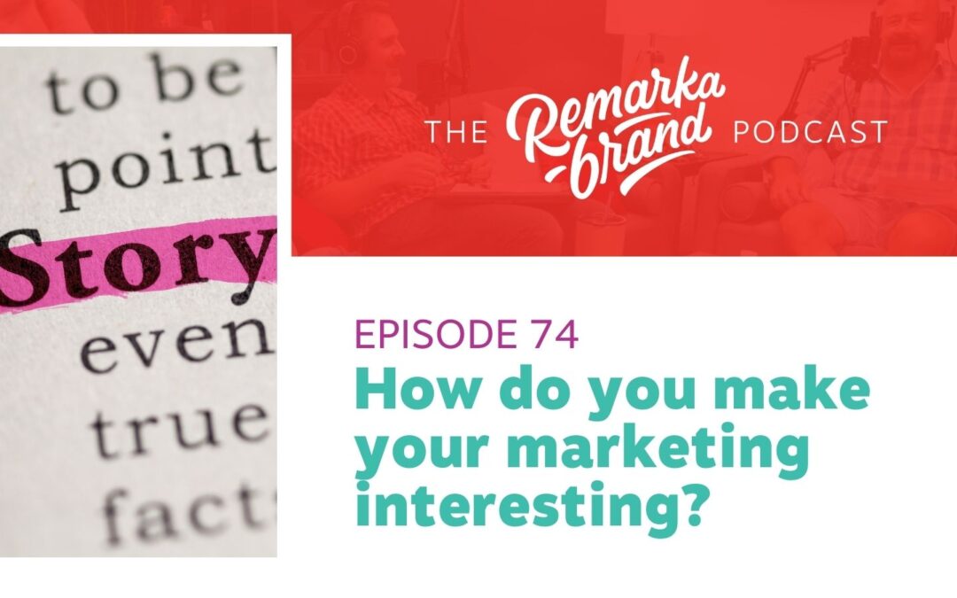 Episode 74 // How do you create INTERESTING marketing content?